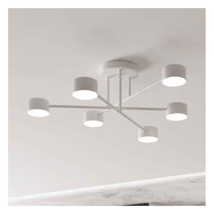 Nadgradni lestenec HALO 6xGX53/8W/230V bela