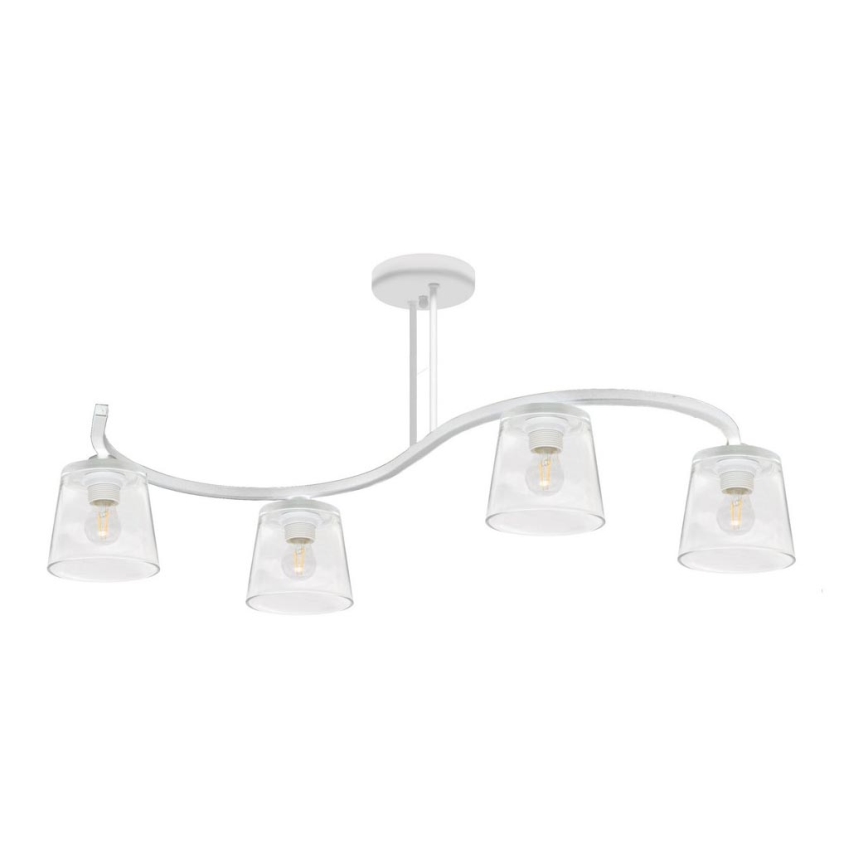 Nadgradni lestenec LUCEA 4xE27/15W/230V bel
