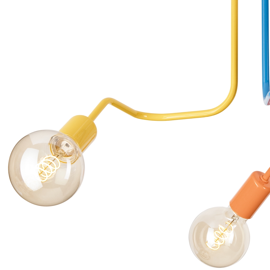 Nadgradni lestenec MATYLDA 3xE27/60W/230V barven