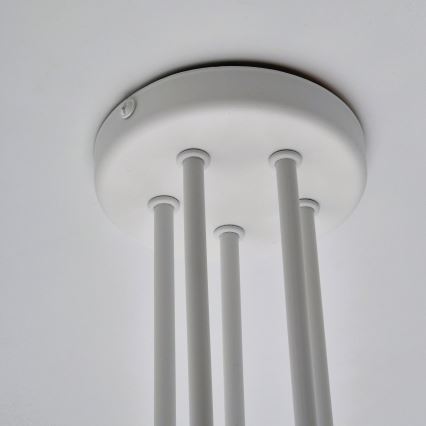 Nadgradni lestenec MATYLDA 5xE27/60W/230V bela