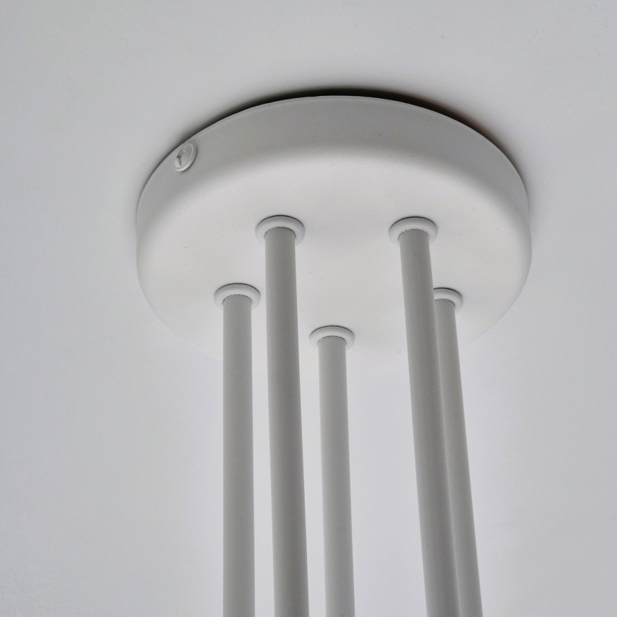 Nadgradni lestenec MATYLDA 5xE27/60W/230V bela