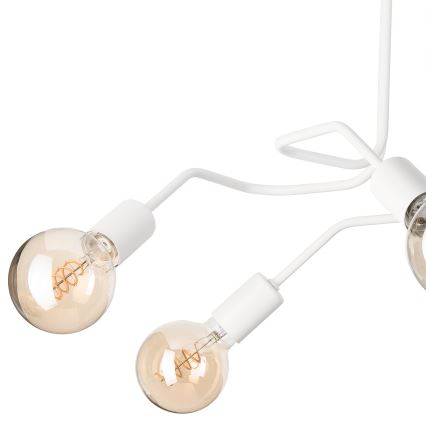 Nadgradni lestenec MATYLDA 5xE27/60W/230V bela