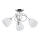 Nadgradni lestenec MODENA 3xE27/60W/230V sijajni krom/bela