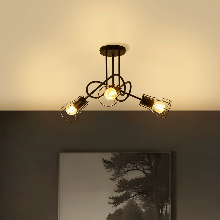 Nadgradni lestenec OXFORD 3xE27/15W/230V