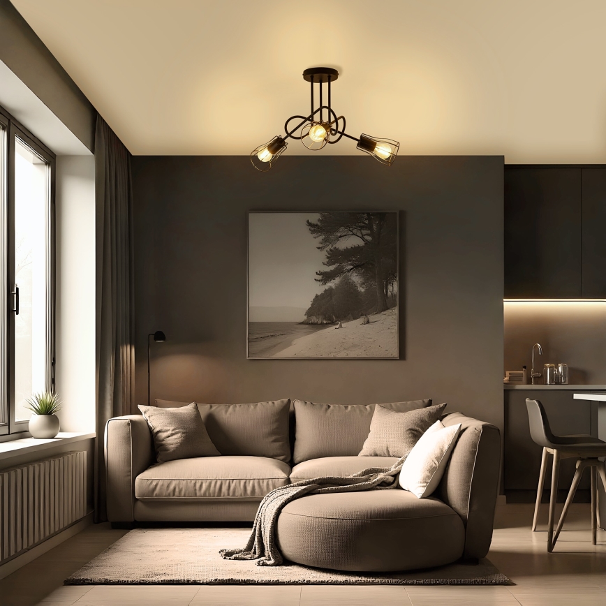 Nadgradni lestenec OXFORD 3xE27/15W/230V