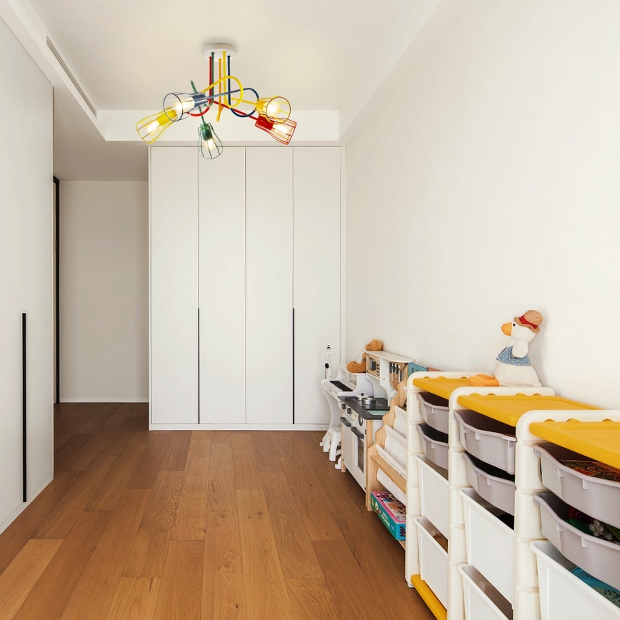 Nadgradni lestenec OXFORD 5xE27/15W/230V