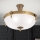 Nadgradni lestenec ROCCA 4xE27/60W/230V pr. 43 cm bron/bela