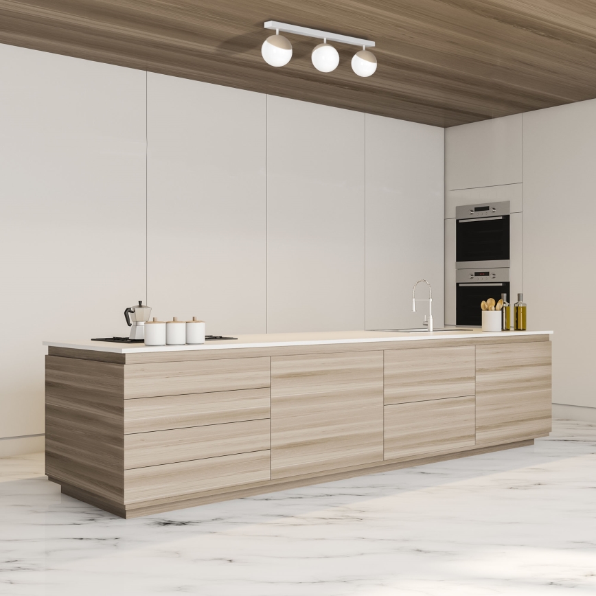Nadgradni lestenec SFERA WOOD 3xE14/40W/230V