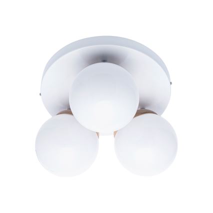 Nadgradni lestenec SFERA WOOD 3xE14/40W/230V
