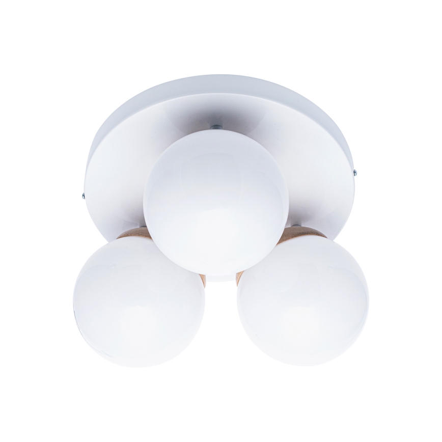 Nadgradni lestenec SFERA WOOD 3xE14/40W/230V