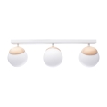 Nadgradni lestenec SFERA WOOD 3xE14/40W/230V
