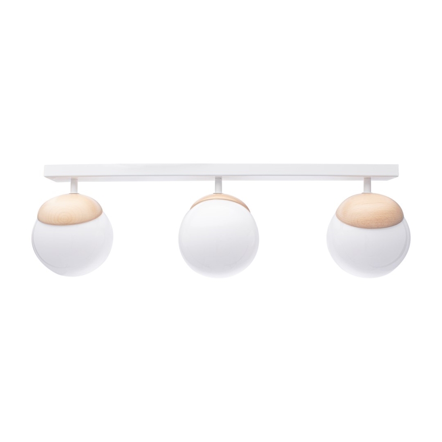 Nadgradni lestenec SFERA WOOD 3xE14/40W/230V