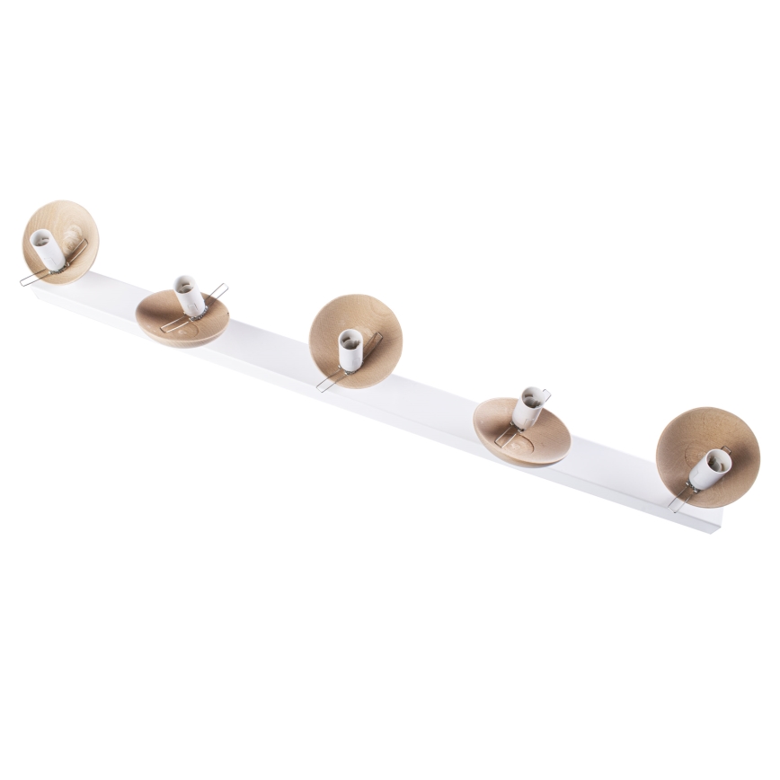 Nadgradni lestenec SFERA WOOD 5xE14/40W/230V