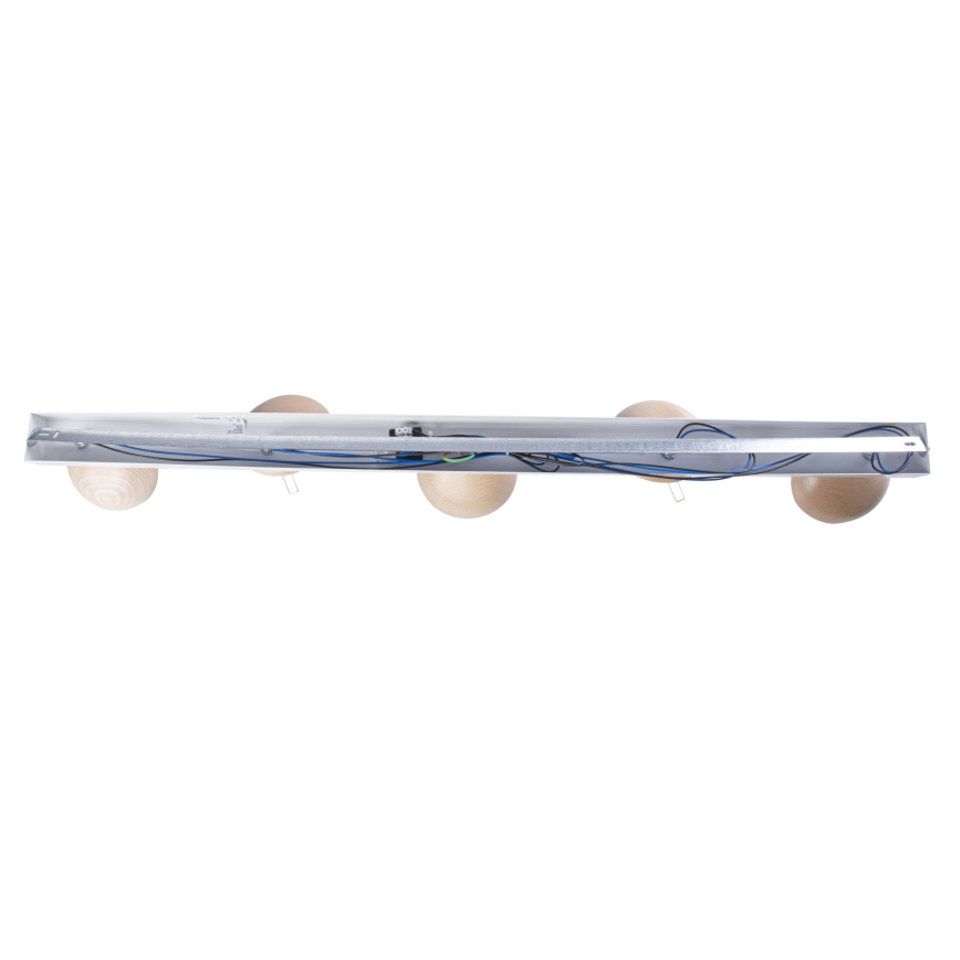 Nadgradni lestenec SFERA WOOD 5xE14/40W/230V