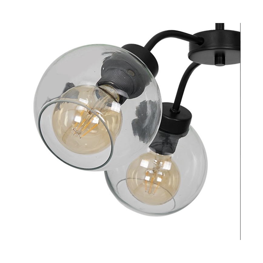 Nadgradni lestenec SOFIA 3xE27/60W/230V prozorna
