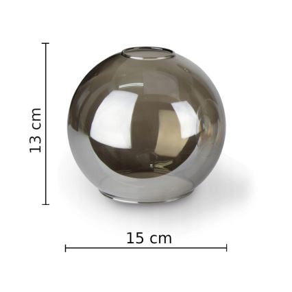 Nadgradni lestenec STAR 3xE27/60W/230V črna/dimna črna