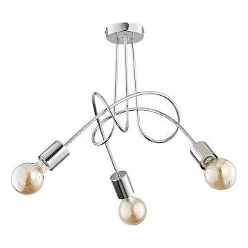 Nadgradni lestenec TANGO 3xE27/15W/230V sijajni krom