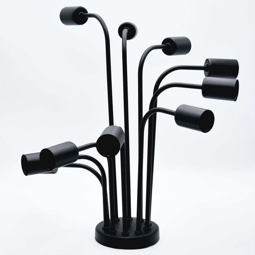 Nadgradni lestenec TRINITY 10xE27/15W/230V črna