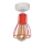 Nadgradni lestenec TUBE II 1xE27/15W/230V rdeča