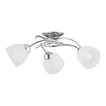 Nadgradni lestenec VERWIL 3xE27/15W/230V sijajni krom