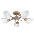 Nadgradni lestenec VILETTA 5xE27/40W/230V hrast