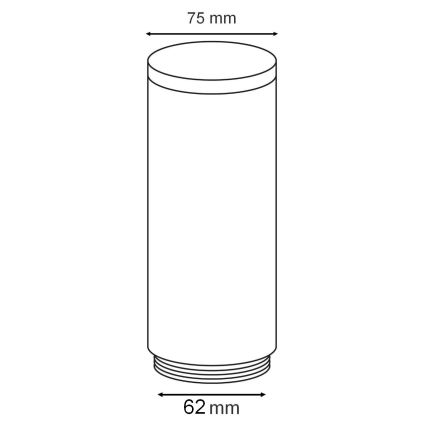 Nadomestni abažur za zunanjo svetilko OSLO bela/antracit
