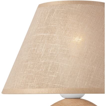 Nadomestno steklo za namizno svetilko JUTA E27 pr. 19 cm bež