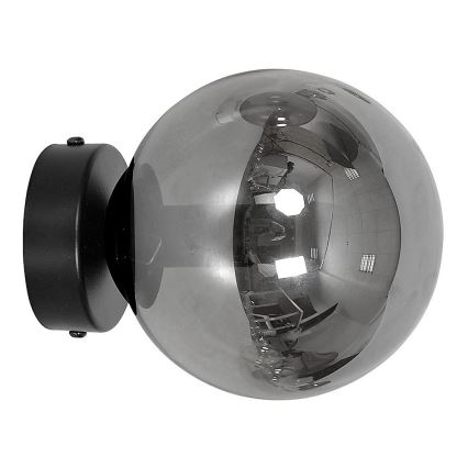 Nadomestni senčnik za lestenec in stensko svetilko ROSSI pr. 14 cm siva/dimna