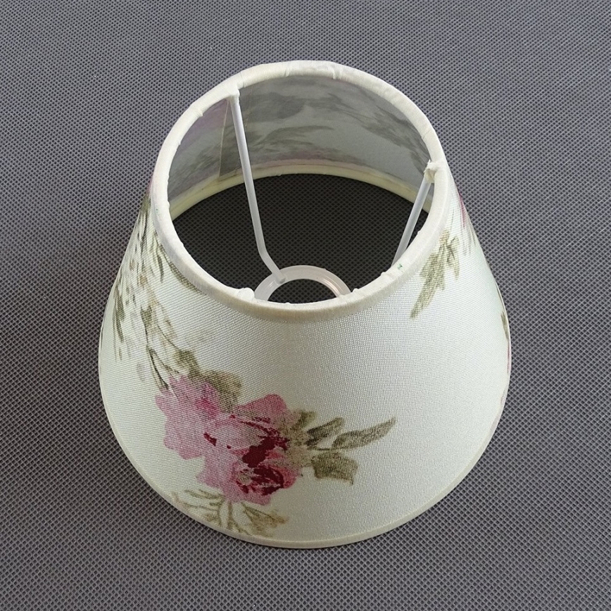 Nadomestni senčnik za namizno svetilko ROSA 13x17,5 cm krem barva/roza
