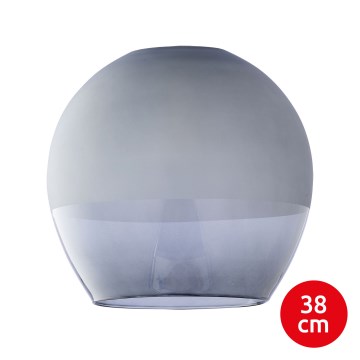 Nadomestno dimno sivo steklo za lestenec KULA E27, premera 38 cm