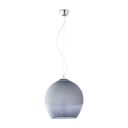 Nadomestno dimno sivo steklo za lestenec KULA E27, premera 38 cm
