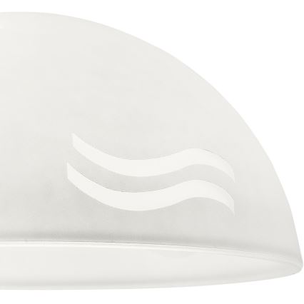 Nadomestno steklo za lestenec SFERA E27 140x300 mm bela