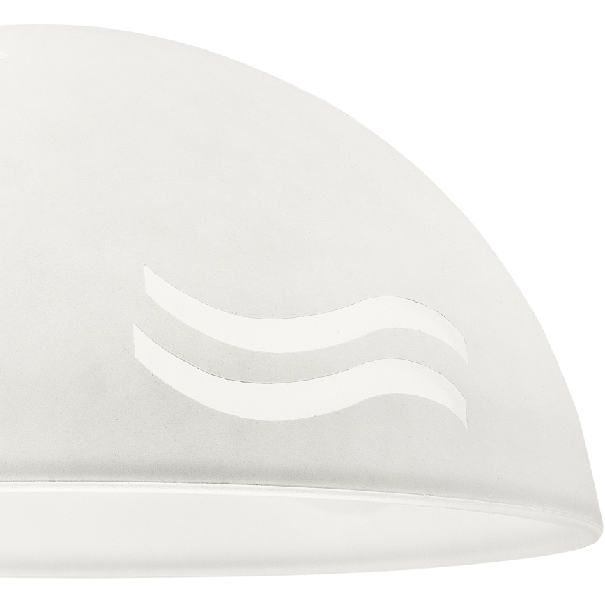 Nadomestno steklo za lestenec SFERA E27 140x300 mm bela