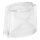 Nadomestno steklo za lestenec E14 10x12 cm bela