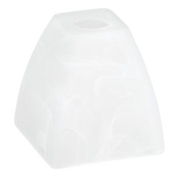 Nadomestno steklo za lestenec E14 10x13 cm bela