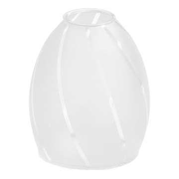Nadomestno steklo za lestenec E14, premera 7,2 cm, belo