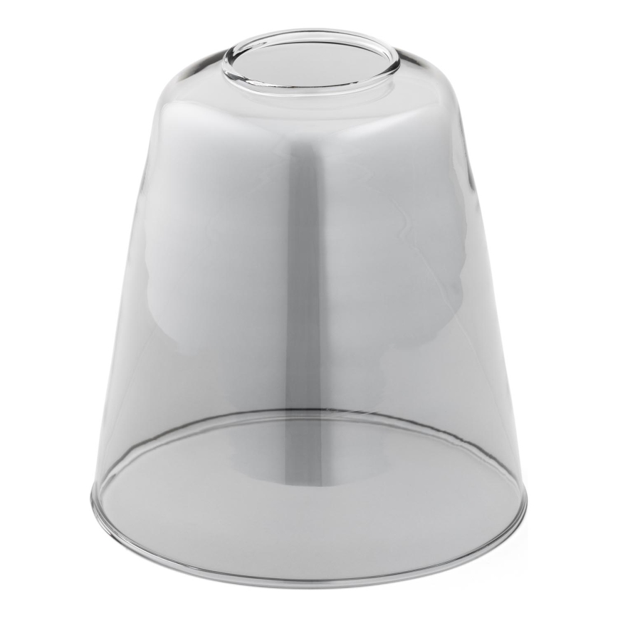 Nadomestno steklo za lestenec E27 pr. 12 cm siva