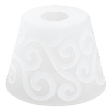 Nadomestno steklo za lestenec E27 pr. 15 cm bela