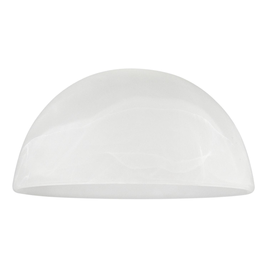 Nadomestno steklo za lestenec E27 pr. 19 cm bela