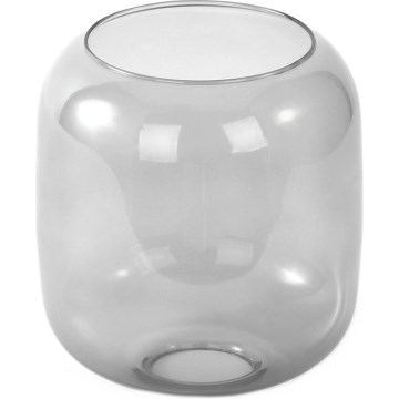 Nadomestno steklo za lestenec E27, premer 14 cm, zadimljeno sivo