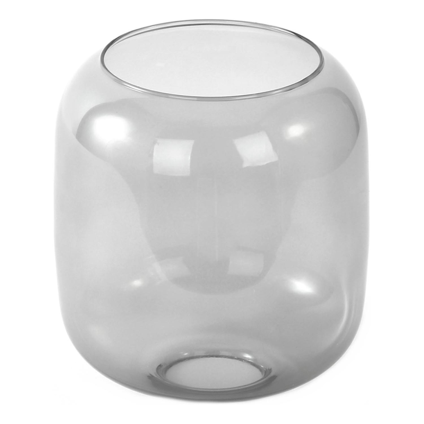 Nadomestno steklo za lestenec E27, premer 14 cm, zadimljeno sivo