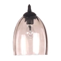 Nadomestno steklo za lestenec E27, premer 17 cm, dimno bež