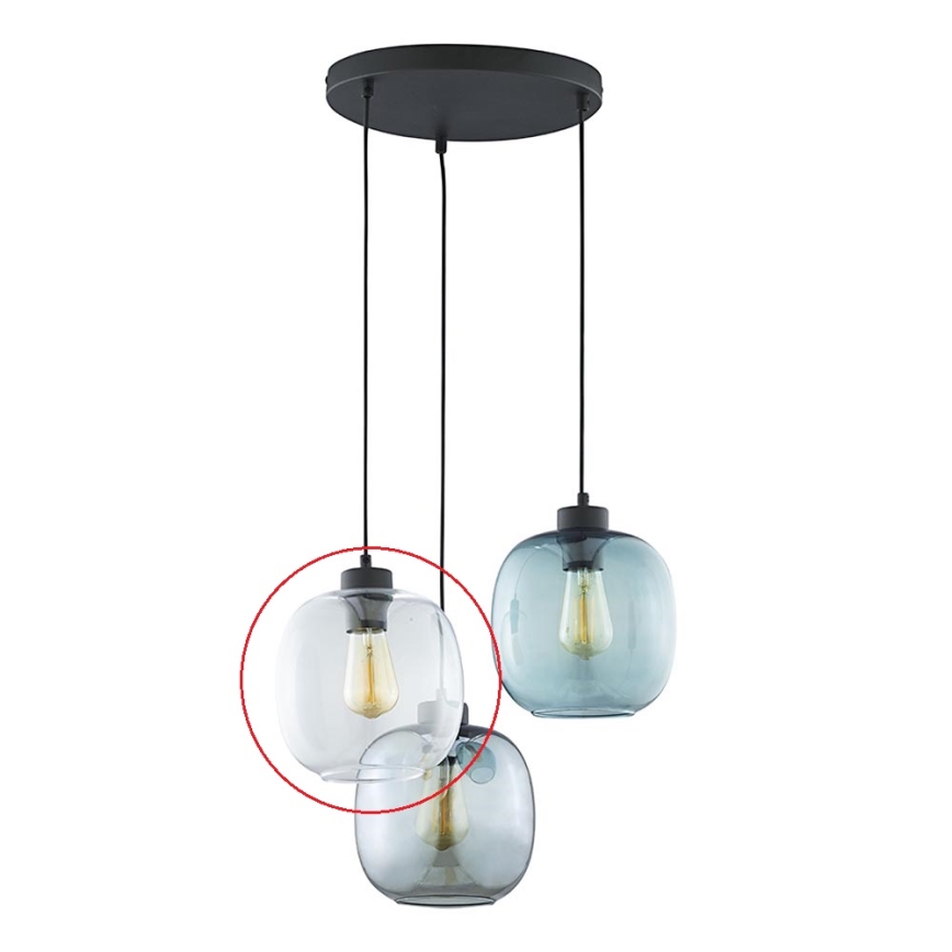 Nadomestno steklo za lestenec ELIO E27 prozorna