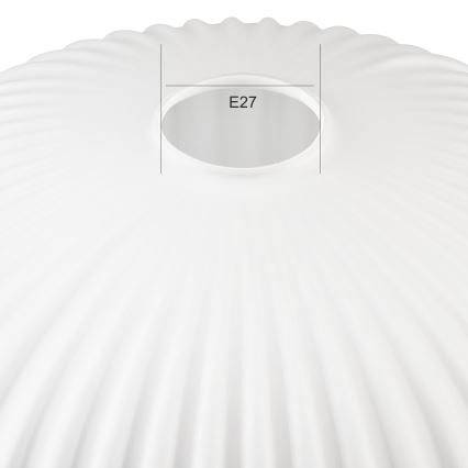 Nadomestno steklo za lestenec HARMA E27 14x25 cm bela