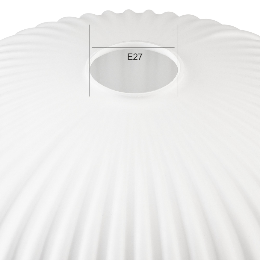 Nadomestno steklo za lestenec HARMA E27 14x25 cm bela