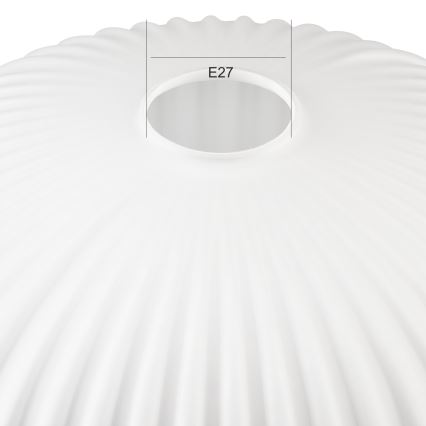 Nadomestno steklo za lestenec HARMA E27 17x30 cm bela