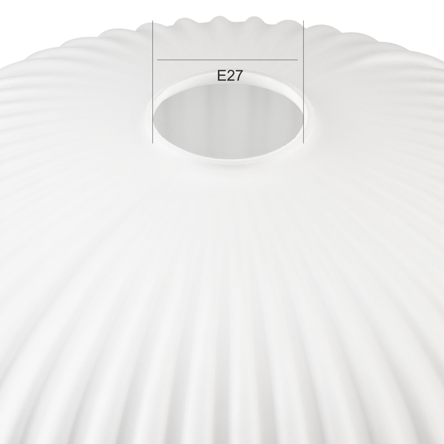 Nadomestno steklo za lestenec HARMA E27 17x30 cm bela