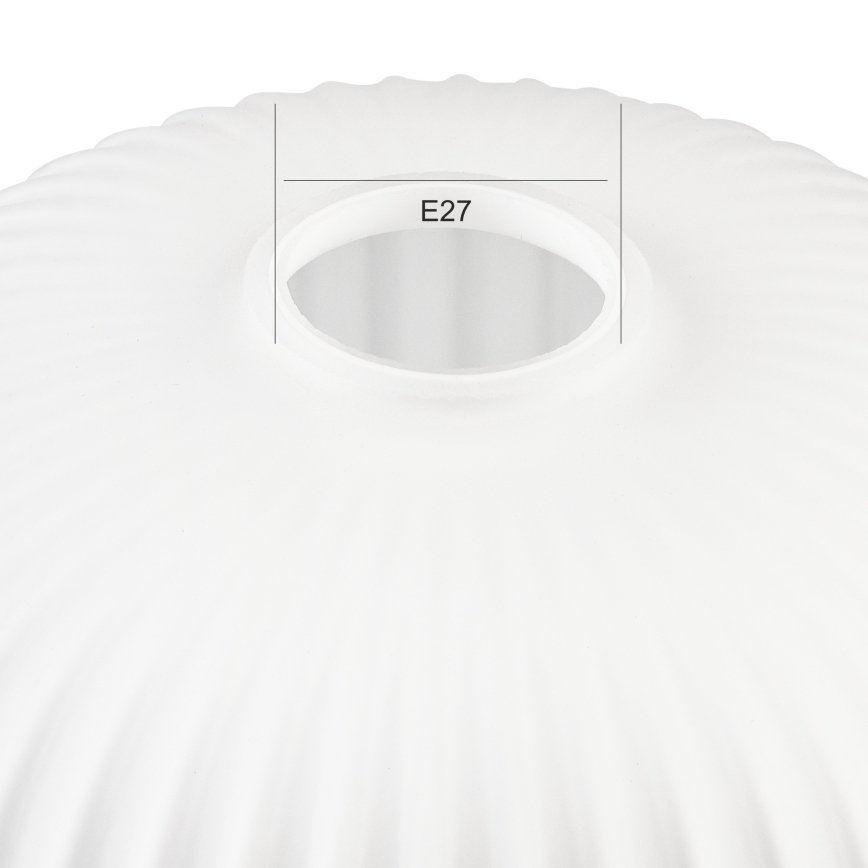 Nadomestno steklo za lestenec HARMA E27 18x20 cm bela