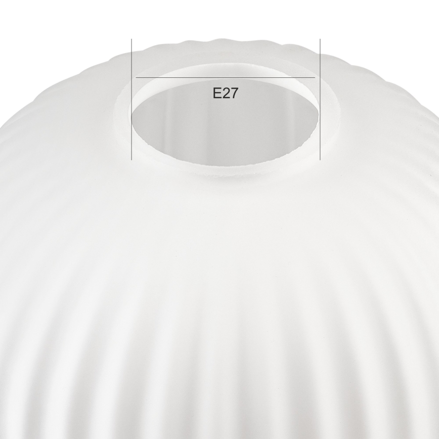 Nadomestno steklo za lestenec HARMA E27 21x14 cm bela