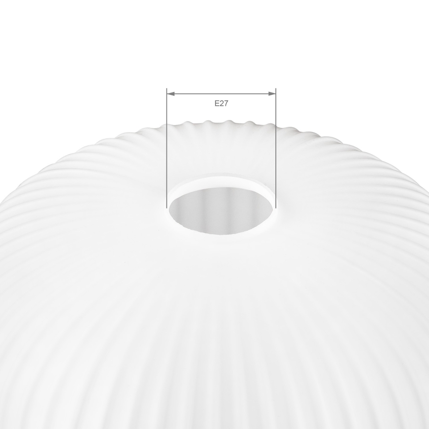 Nadomestno steklo za lestenec HARMA E27 23x25 cm, belo